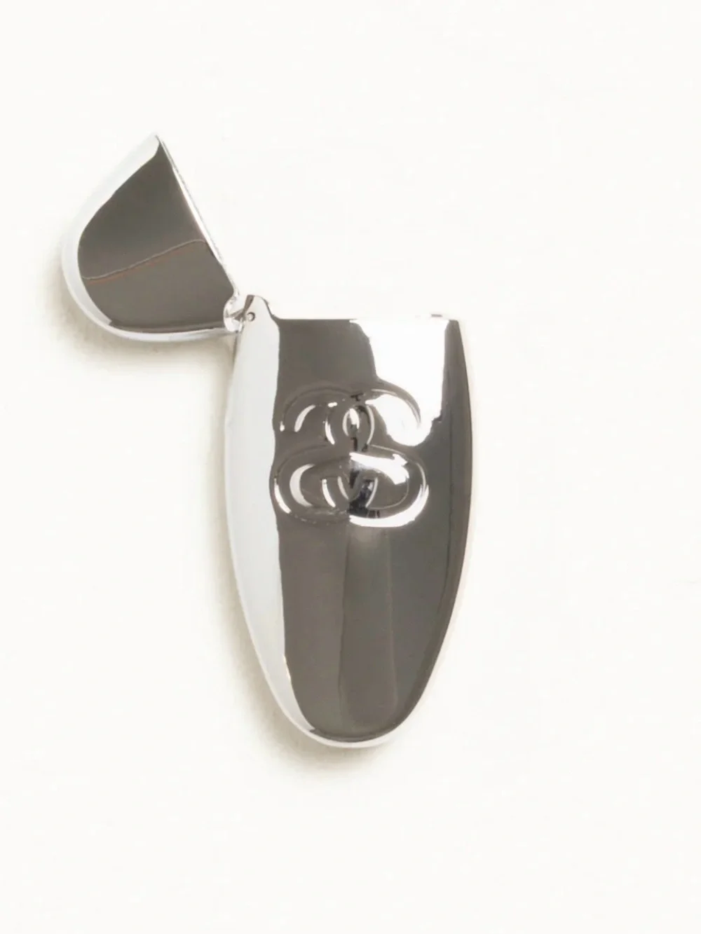 Stussy Chrome Logo Capsule Pendant - Silver